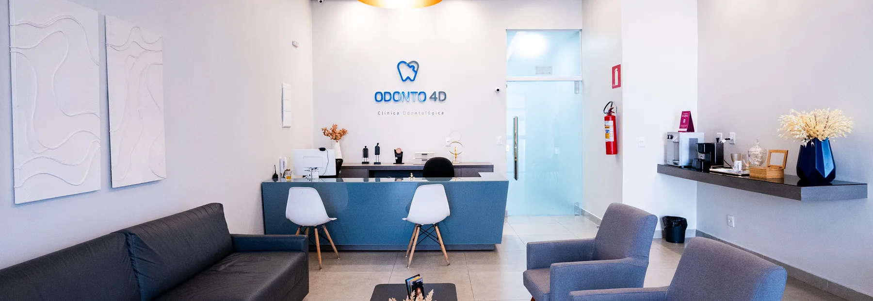 Recepção da clínica Odonto 4D